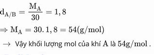 Khối Lượng Mol Của