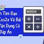 Sin X 1 2 Thì Cos2X Bằng Bao Nhiêu